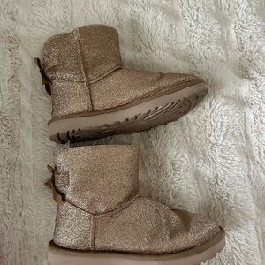 gold Ugg boots